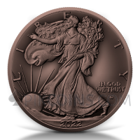 American Eagle - Antique Copper Plated - 1 USD 2022
