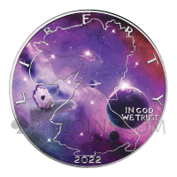 American Eagle 1 USD 2022 - Glowing Galaxy