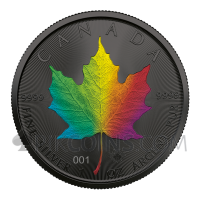 Maple Leaf - Rainbow Holo 5 CAD 1oz Canada 2022