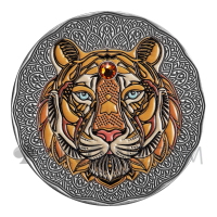 Tiger Mandala 5$ 2oz Niue 2022