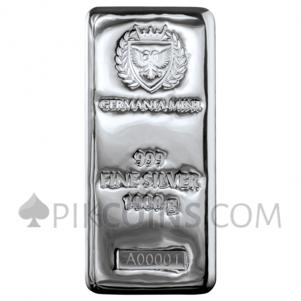 Silver Cast Bar 1000 g - Germania Mint