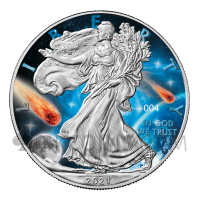 American Eagle 1 USD 2021 - Glowing Galaxy