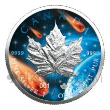 Maple Leaf 5$ 2021 - Glowing Galaxy