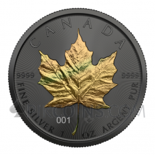 Maple Leaf - Golden Holo 5 CAD 1oz Canada 2021