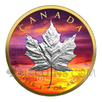 Maple Leaf - Sunset 5 CAD 1oz Canada 2021