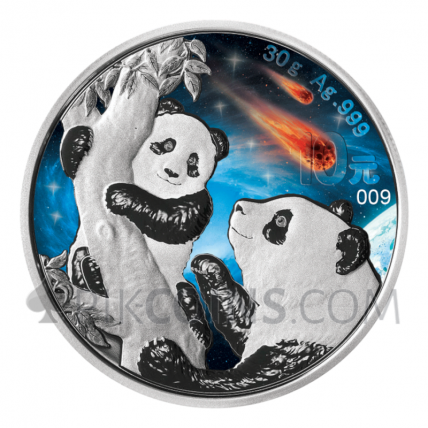 Panda 10 Yuan 2021 - Glowing Galaxy