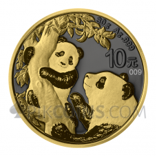 Panda - Golden Ring 10¥ 30g China 2021