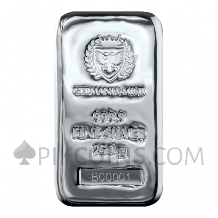 Silver Cast Bar 250g - Germania Mint