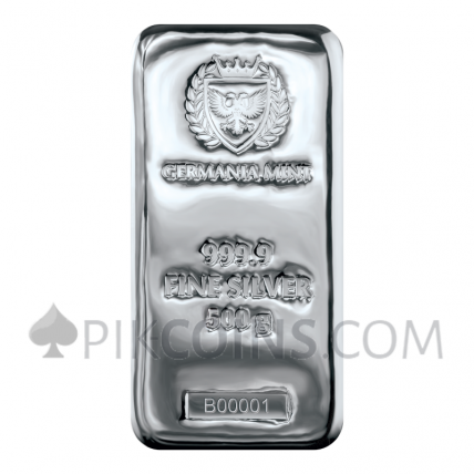 Silver Cast Bar 500g - Germania Mint