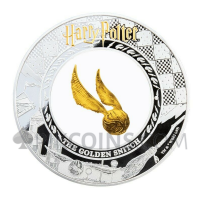 Harry Potter - The Golden Snitch 5$ Samoa 2oz silver + 0,2 g gold 2020