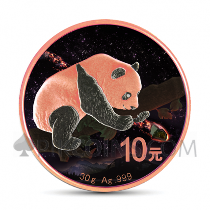 Panda 10 Yuan 2016 - Fukang Meteorite - Atlas of Meteorites