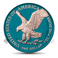 American Eagle - New Motive Space Blue & Rose Gold 1 USD 1oz USA 2021