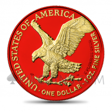 American Eagle - New Motive Space Red & Gold 1 USD 1oz USA 2021