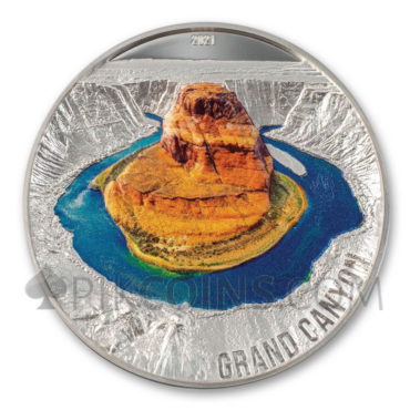 Grand Canyon - Seven Natural Wonders 20$ 3oz Palau 2021