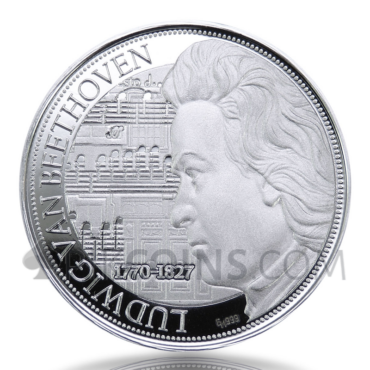 Ludwig van Beethoven 2$ 1oz Niue 2020