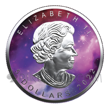 Maple Leaf 5$ 2022 - Glowing Galaxy
