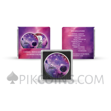 Maple Leaf 5$ 2022 - Glowing Galaxy
