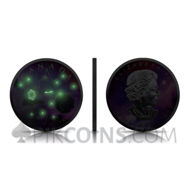 Maple Leaf 5$ 2022 - Glowing Galaxy