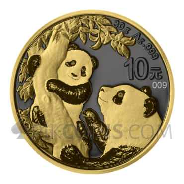 Panda - Golden Ring 10¥ 30g China 2021