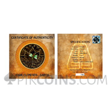 Maple Leaf 5 CAD 2018 - "Four Elements" Series - Earth