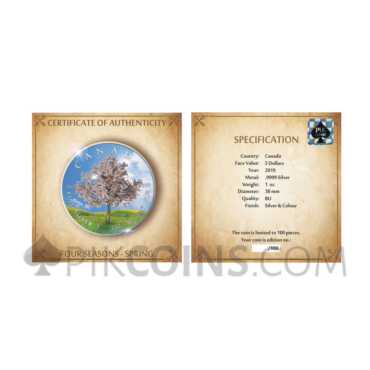 Maple Leaf 5 CAD 2019 - "Four Seasons" Series - Spring