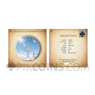 Maple Leaf 5 CAD 2019 - "Four Seasons" Series - Winter