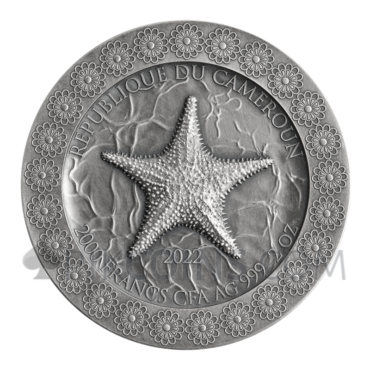 Abduction of Europa 2000 Francs CFA 2oz Cameroon 2022