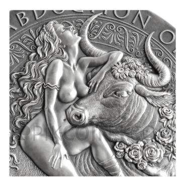 Abduction of Europa 2000 Francs CFA 2oz Cameroon 2022