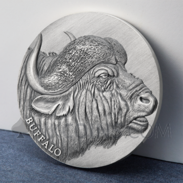 African Buffalo - Expresions of Wildlife 2000 Francs CFA 2oz Republic of Cameroon 2022