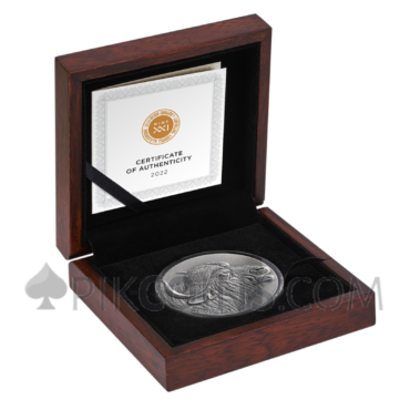 African Buffalo - Expresions of Wildlife 2000 Francs CFA 2oz Republic of Cameroon 2022