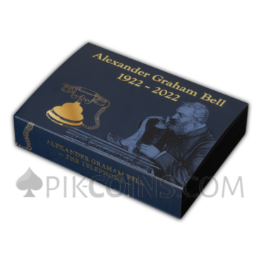 Alexander Graham Bell 100 Years - Telephone-Shaped 5$ 3oz Barbados 2022