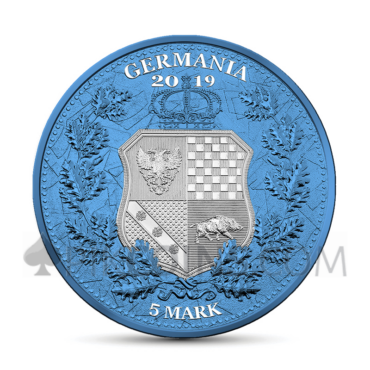 The Allegories - Britannia & Germania 2019 1oz - Space Blue