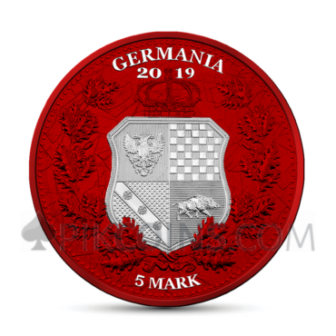 The Allegories - Britannia & Germania 2019 1oz - Space Red