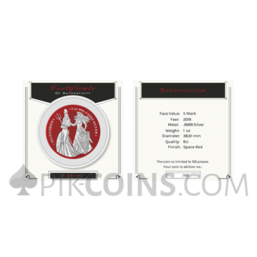 The Allegories - Britannia & Germania 2019 1oz - Space Red