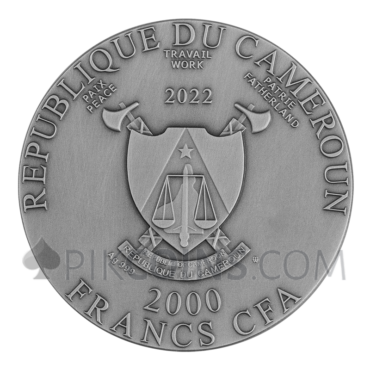 Alter Ego - Two Sides of Human Nature 2000 Francs CFA 2oz Republic of Cameroon 2022