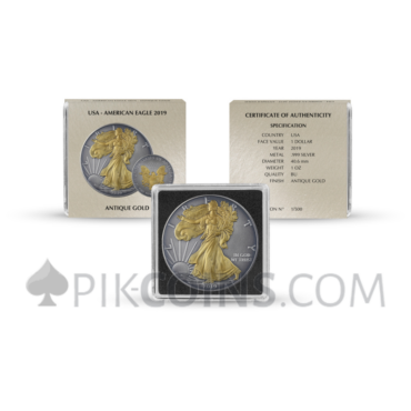 American Eagle 1 USD 2019 - Antique Gold