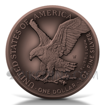 American Eagle - Antique Copper Plated - 1 USD 2022