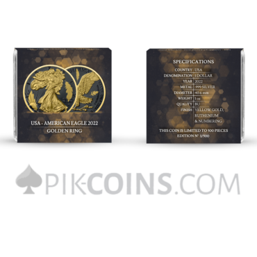 American Eagle 1 USD 1oz 2022 - Golden Ring