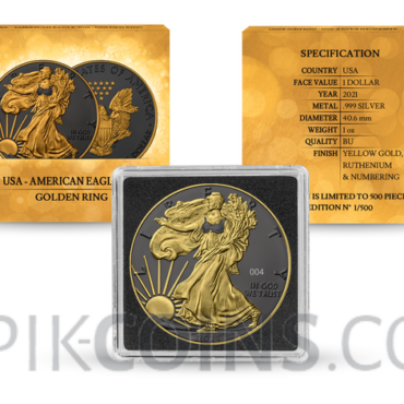 American Eagle 1 USD 1oz 2021 - Golden Ring