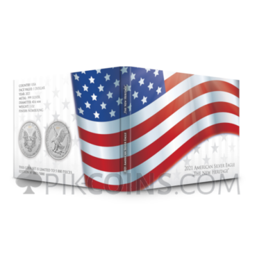 American Eagle - The New Heritage 1 USD 2 x 1oz Set USA 2021