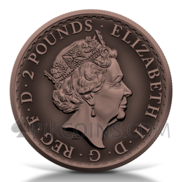 Britannia - Antique Copper Plated - 2£ 2022