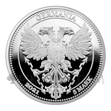 Chestnut Leaf Proof 5 Marks 1oz 2021