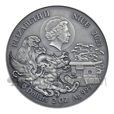 Shaolin Kung Fu Crane - Martial Arts Styles 5$ 2oz Niue 2022