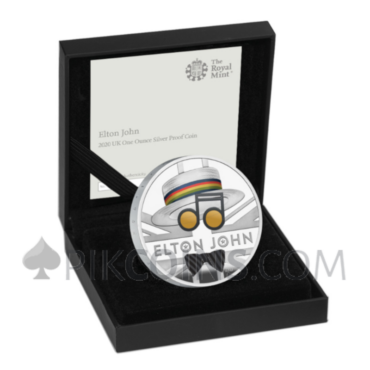 Elton John 2£ 1oz Proof United Kingdom 2020