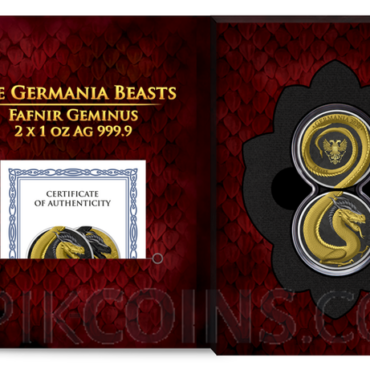 Germania Beasts - Fafnir Geminus 2 x 1oz silver BU
