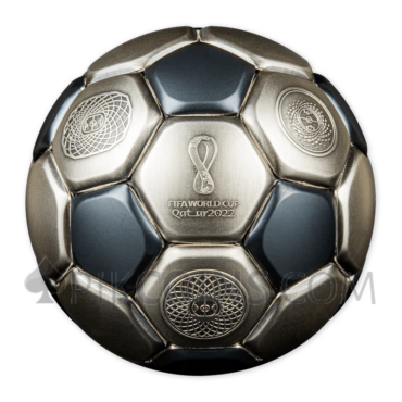 FIFA QATAR 2022™ SPHERICAL COIN 10$ 3oz Solomon Islands 2022