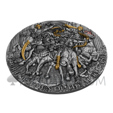 Four Horseman of Apocalypse 12$ 5oz Niue Island 2022