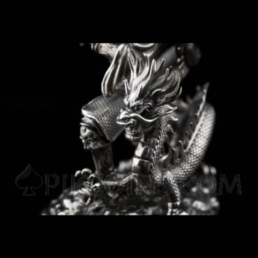 Guan Yu Statue 20$ 10oz Niue 2022