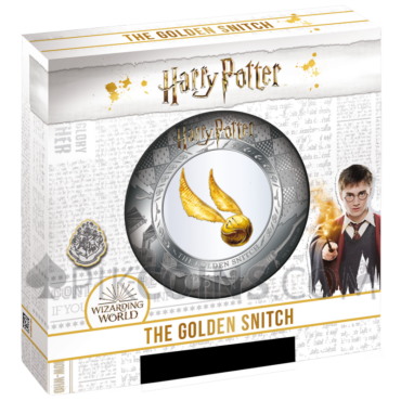 Harry Potter - The Golden Snitch 5$ 2oz silver + 0,2 g gold Samoa 2020