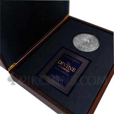 Inferno Dante The Divine Comedy 700th Anniversary 5000 Francs 5oz Cameroon 2020